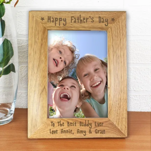 Personalised Photo Frame - Natural, Wood image