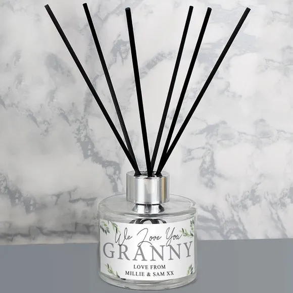 Personalised Reed Diffuser - Green, Floral