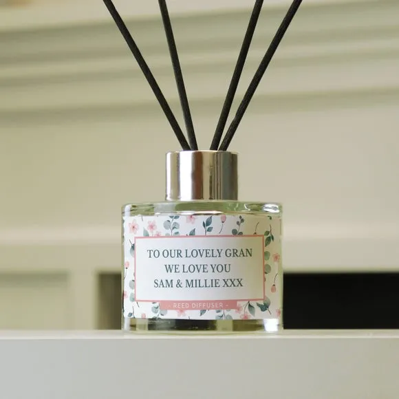 Personalised Reed Diffuser - Multicolor, Floral