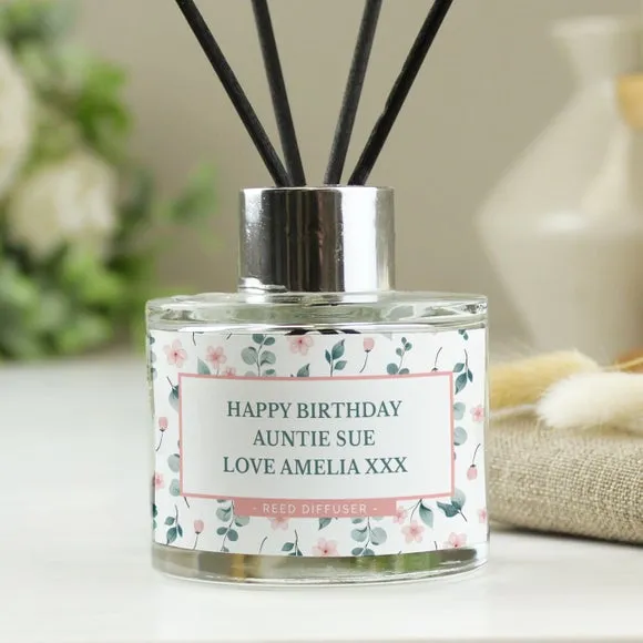 Personalised Reed Diffuser - Multicolor, Floral