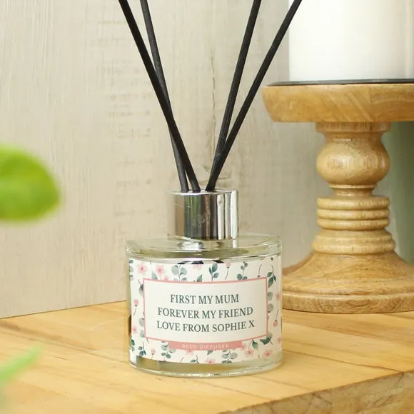 Personalised Reed Diffuser - Multicolor, Floral