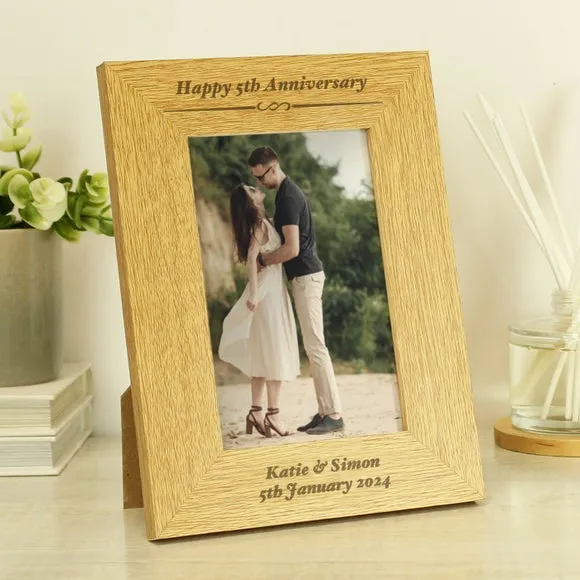 Portrait Photo Frame - Natural, Oak Effect