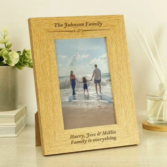 Portrait Photo Frame - Natural, Oak Effect image