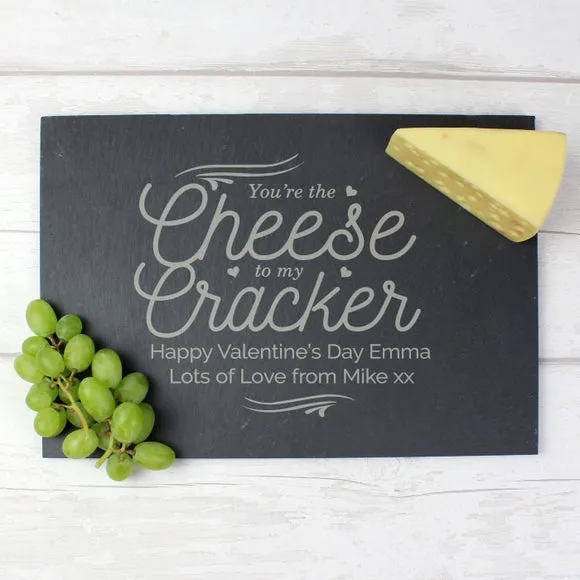 Rectangle Cheese Board with Personalisation - Slate