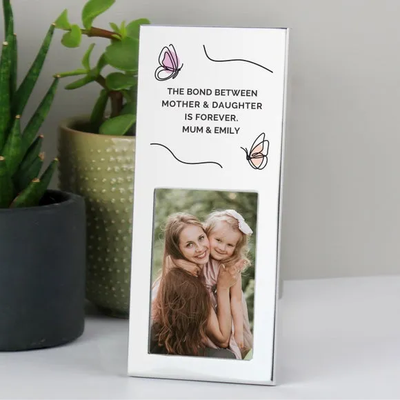 Small Butterfly Photo Frame - Silver, Aluminium image