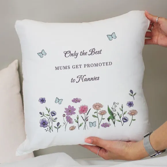 Square Cushion Personalised - White, Polyester