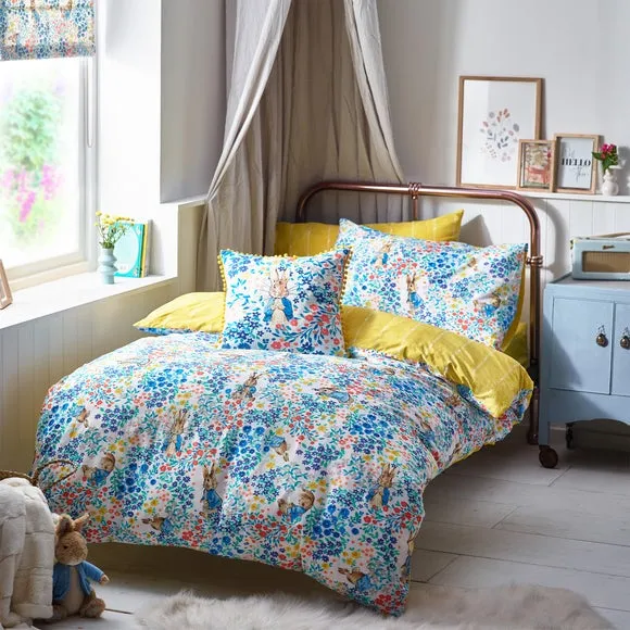 Floral Duvet Cover Set - Ochre, Cotton image