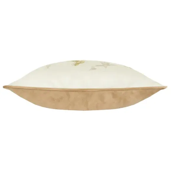 Square Cushion with Zip Fastening - Natural, Polyester