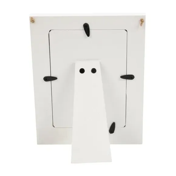 Photo Frame with Rainbow Design - White, Wood