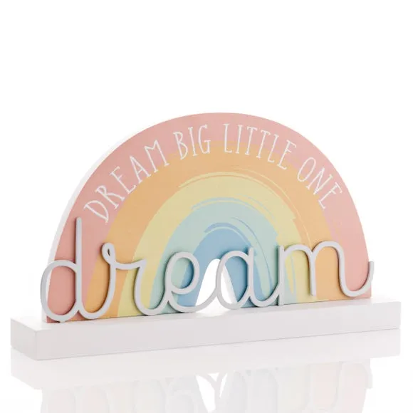 Rainbow Wall Plaque - Multicolor, MDF Wood image