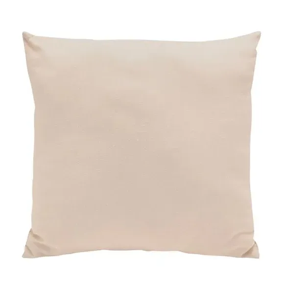 Square Cushion with Dinosaur Print - Cream, Cotton