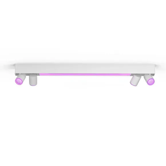 4-Light Smart LED Spotlight Bar - White image