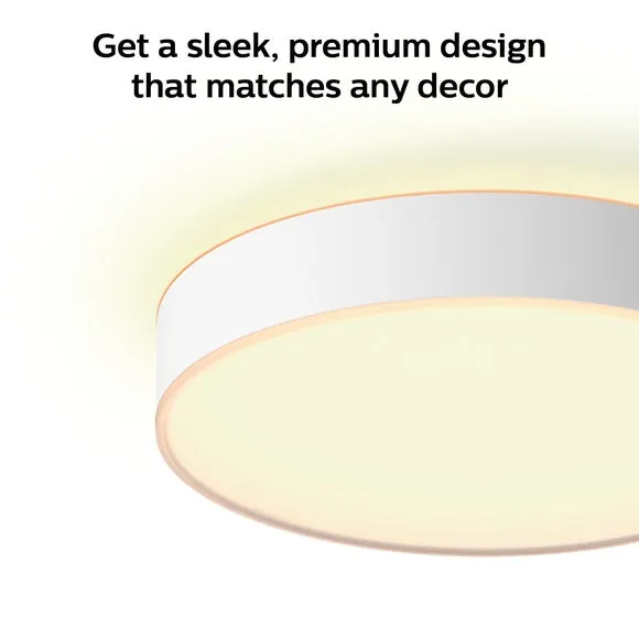 Medium Smart LED Flush Ceiling Light - White