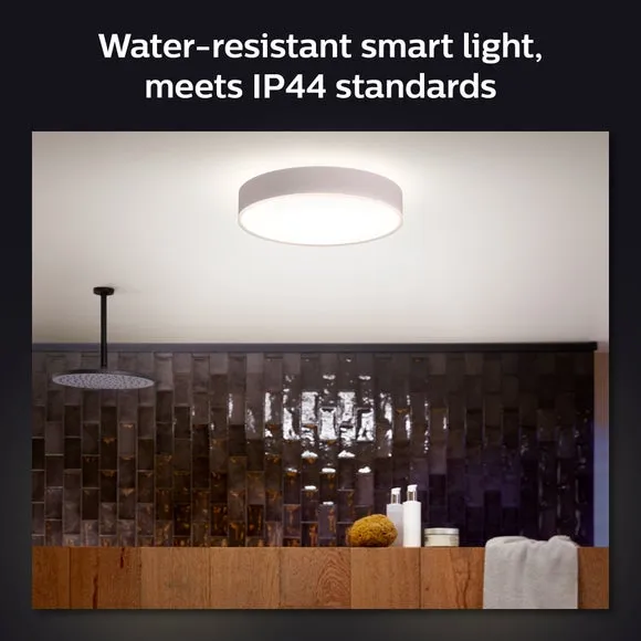 Medium Smart LED Flush Ceiling Light - White