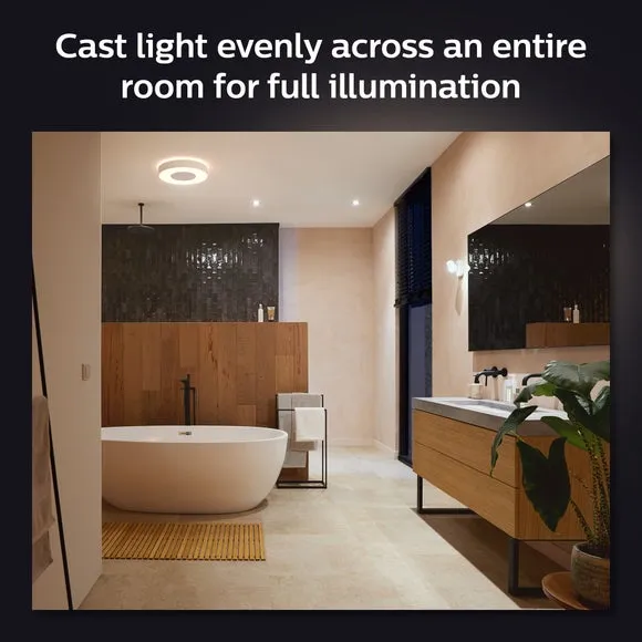 Medium Smart LED Flush Ceiling Light - White