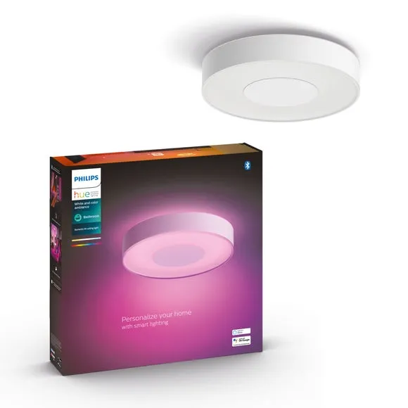 Medium Smart LED Flush Ceiling Light - White image