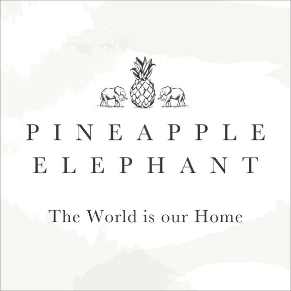 Elephant Print Pillowsham Pair - Natural