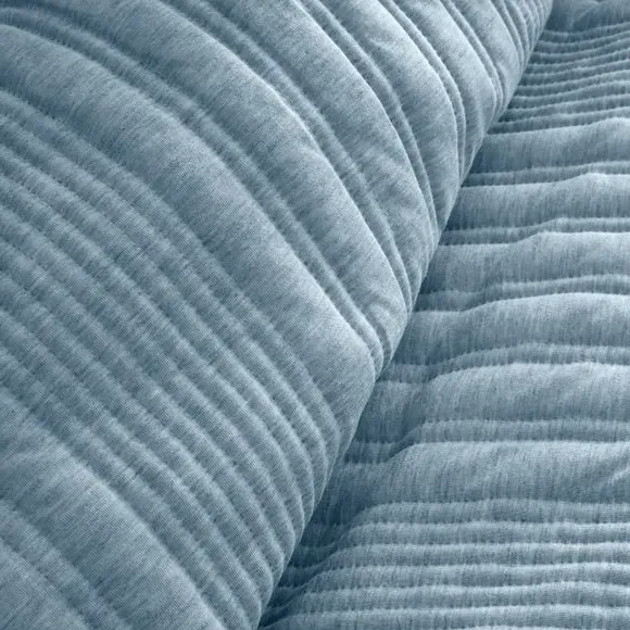 Stripe Duvet Cover Set - Blue, Jersey