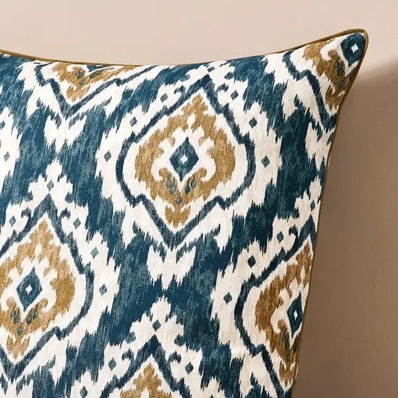 Suri Cushion with Zip Closure - Teal