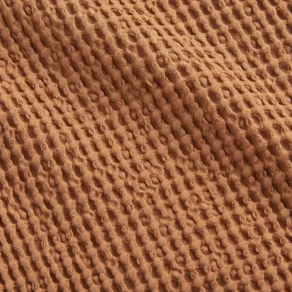 Waffle Throw Blanket - Caramel, Cotton