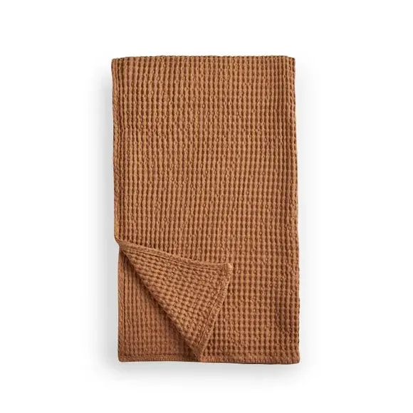 Waffle Throw Blanket - Caramel, Cotton