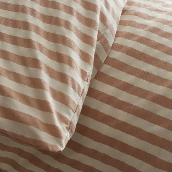 Zanzibar Stripe Duvet Cover Set - Clay, Polycotton