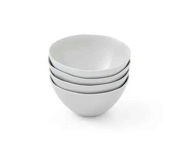 4-Piece Bowl Set Medium Size - Grey, Stoneware