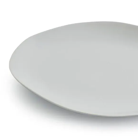 4-Piece Dinner Plate Set - Grey, Stoneware
