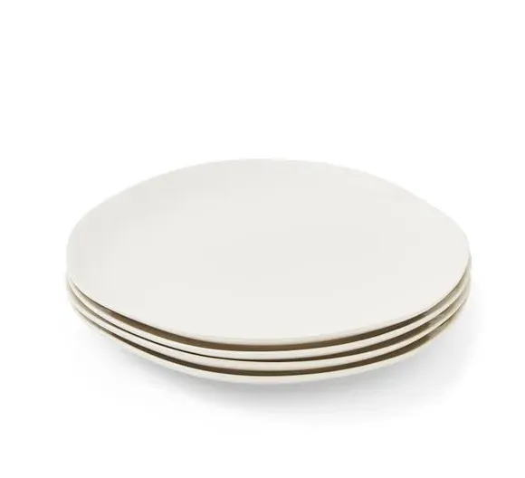 4-Piece Dinner Plate Set - Natural, Stoneware