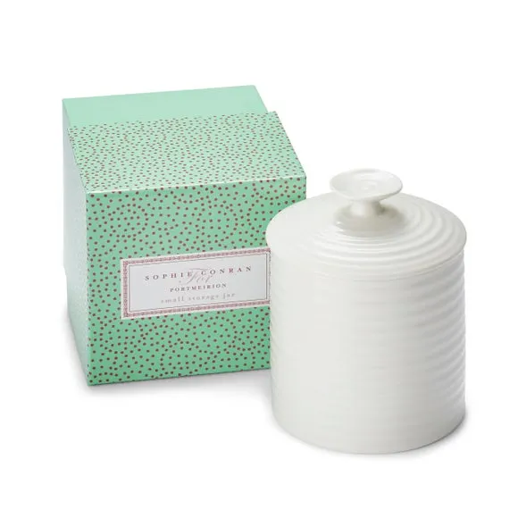 Kitchen Canister with Lid - White, Ceramic