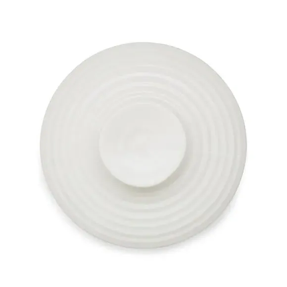 Kitchen Canister with Lid - White, Ceramic