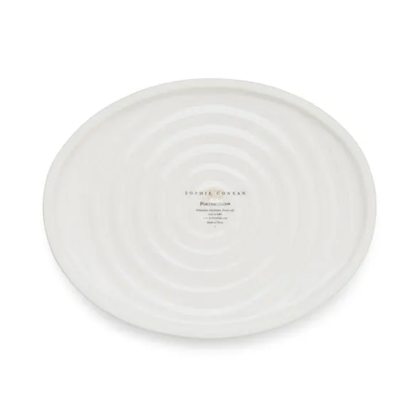 Large Oval Utensil Jar - White, Porcelain