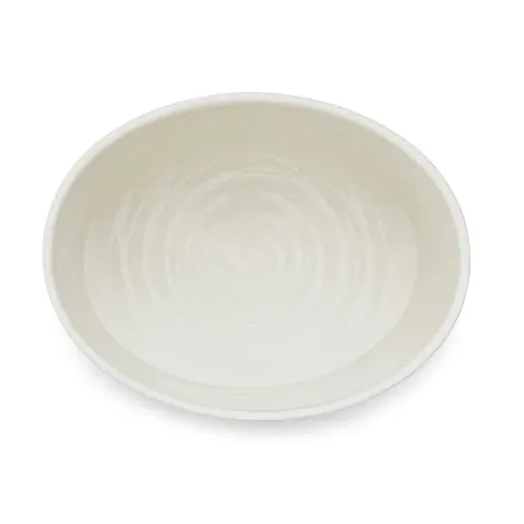 Large Oval Utensil Jar - White, Porcelain