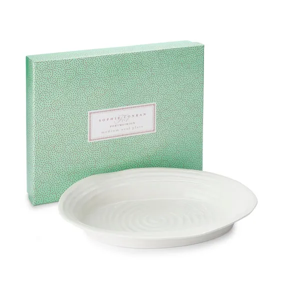 Medium Oval Plate - White, Porcelain