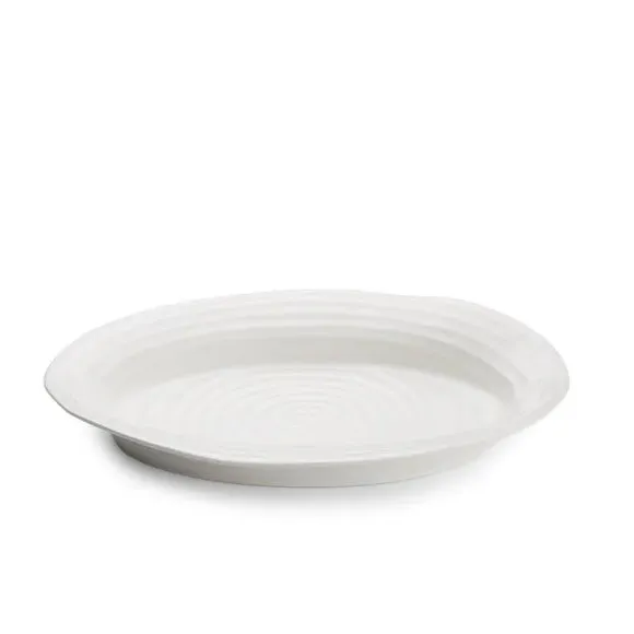 Medium Oval Plate - White, Porcelain image