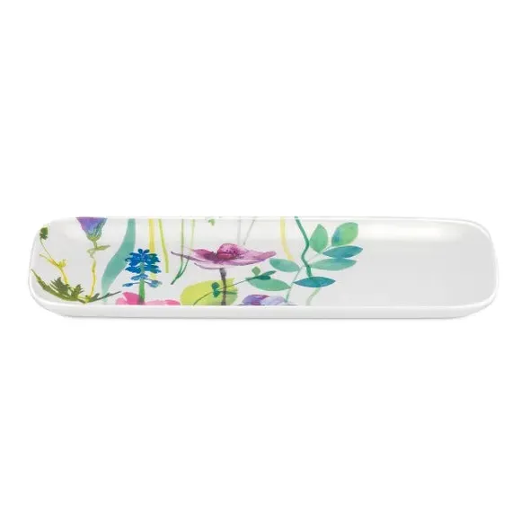 Sandwich Tray with Floral Design - Multicolor