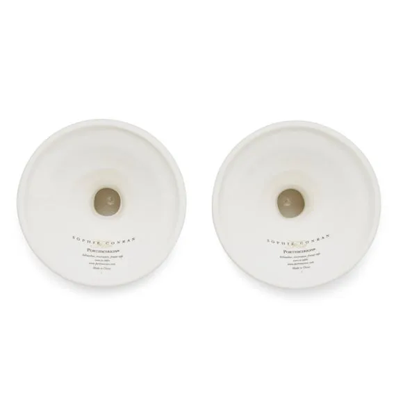 Set of 2 Egg Cups - White, Porcelain