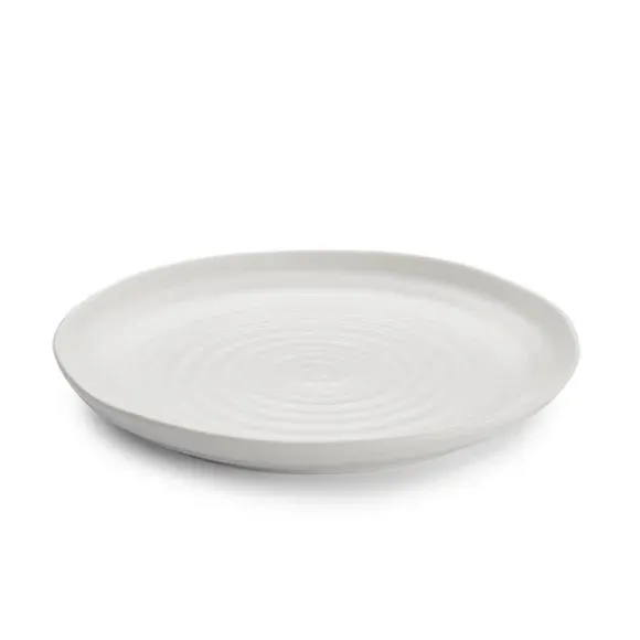 Set of 4 Buffet Plates - White, Porcelain