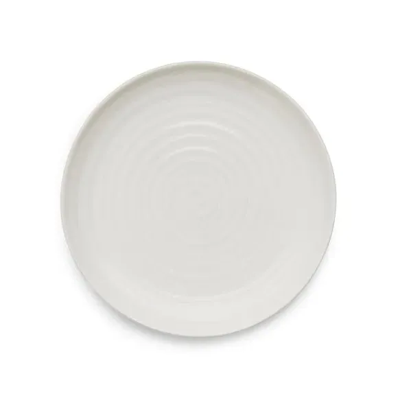 Set of 4 Buffet Plates - White, Porcelain