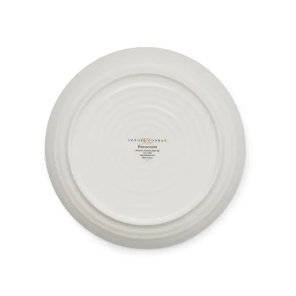 Set of 4 Buffet Plates - White, Porcelain