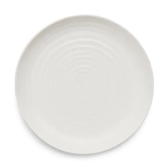 Set of 4 Coupe Plates - White, Porcelain
