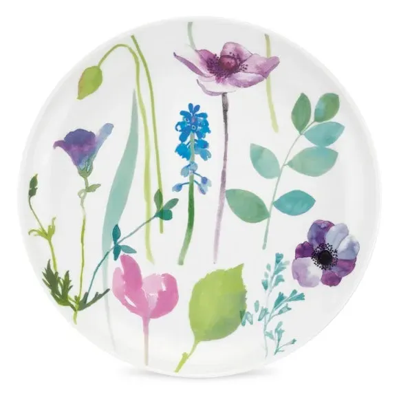 Set of 4 Coupe Side Plates - Multicolor, Porcelain image