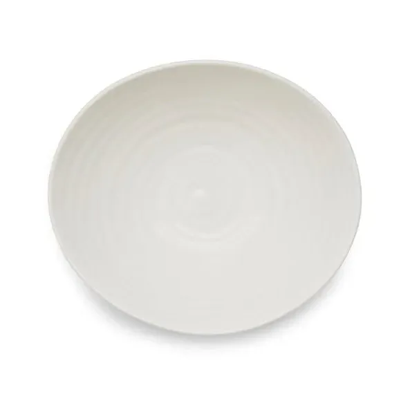 Set of 4 Dessert Dishes - White, Porcelain