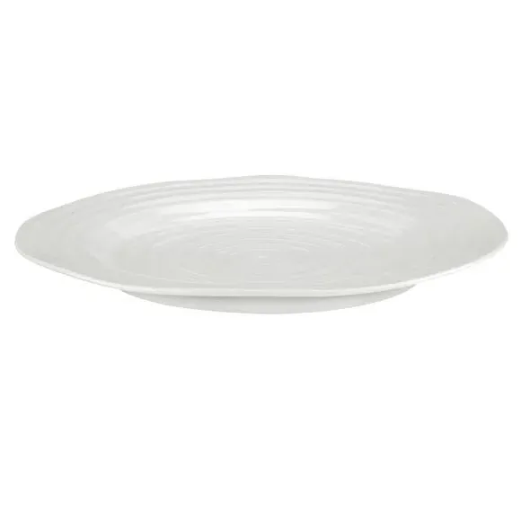 Set of 4 Dinner Plates - White, Porcelain