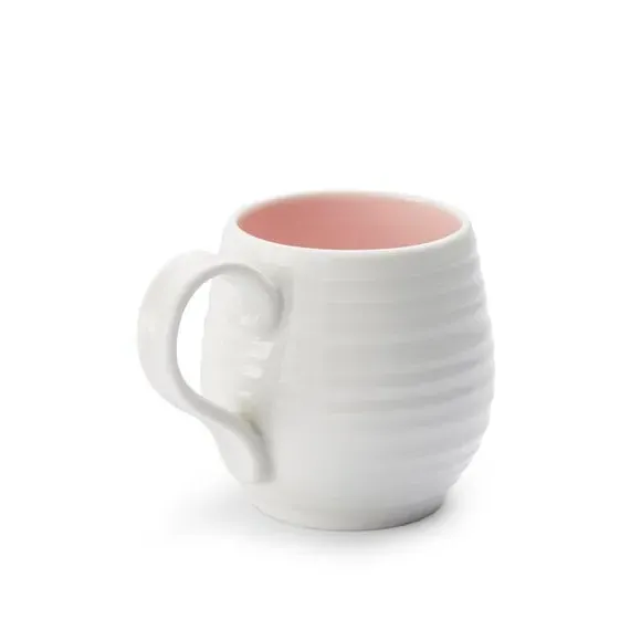 Set of 4 Honey Pot Mugs - White, Porcelain