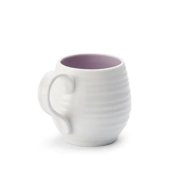 Set of 4 Honey Pot Mugs - White, Porcelain