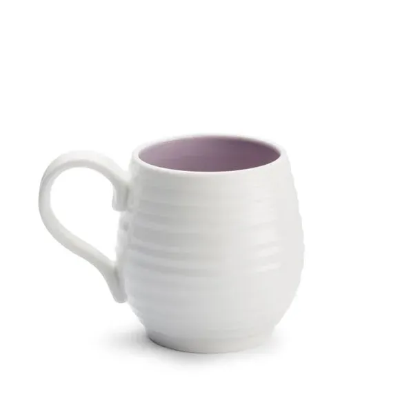 Set of 4 Honey Pot Mugs - White, Porcelain