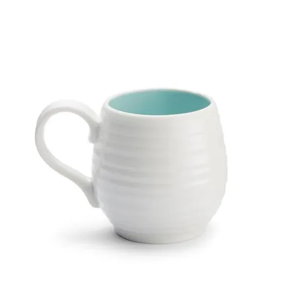 Set of 4 Honey Pot Mugs - White, Porcelain