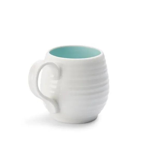 Set of 4 Honey Pot Mugs - White, Porcelain