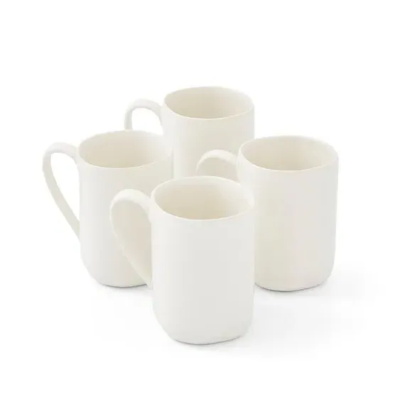 Set of 4 Mugs - Natural, Stoneware
